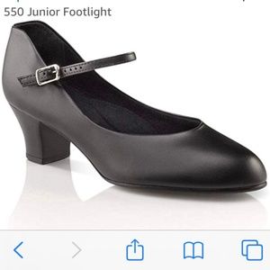 Capezio Character Dress Shoe Pump Heels Black 550C